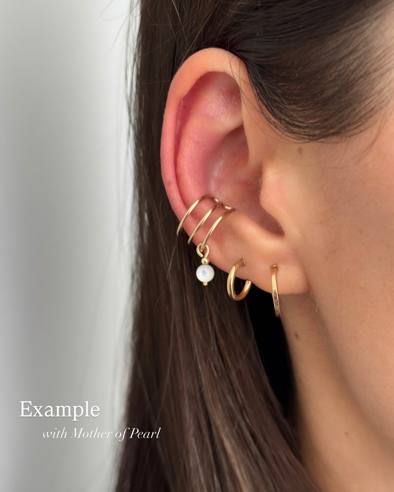 Amethyst Ear Cuff | 925 Sterling Silver / 18k Gold Filled