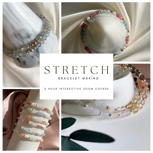Monday 15th April - 7.30pm 2hr Online Stretch Bracelet Making Course