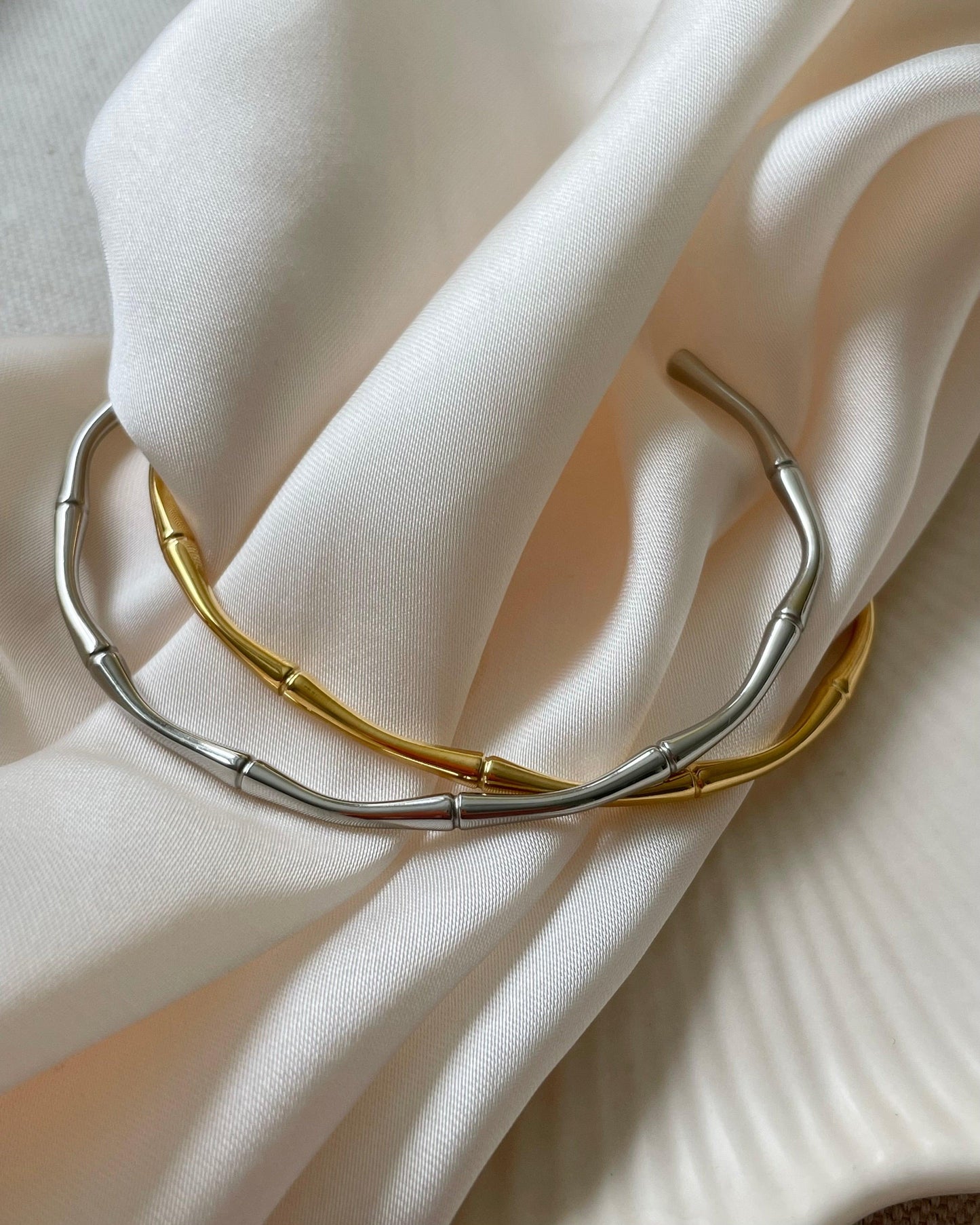 Waterproof + Tarnish Free: Adjustable Grace Bangle