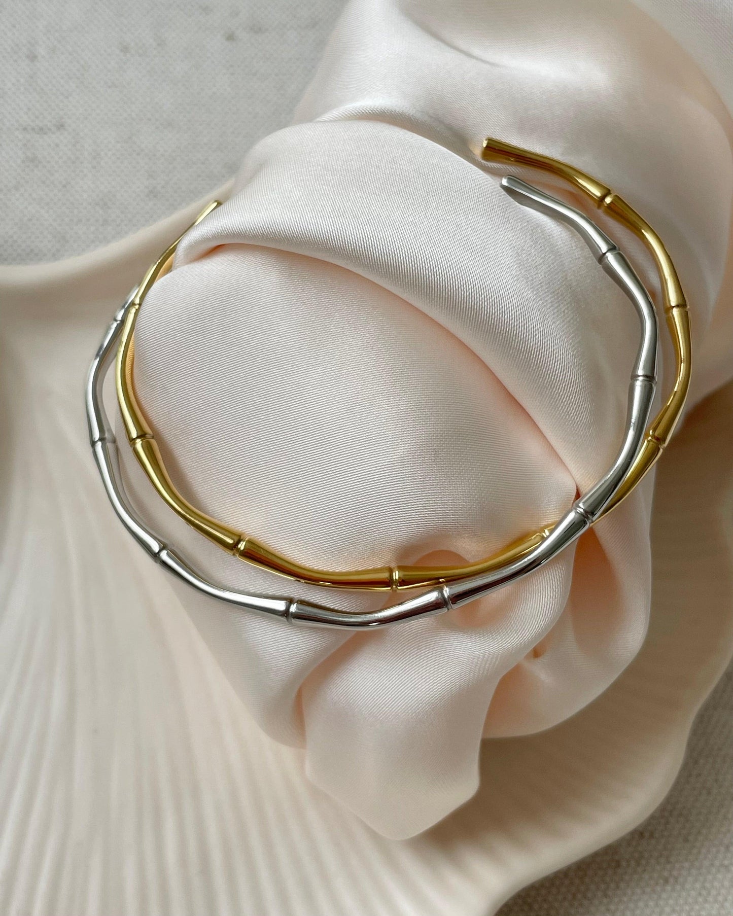 Waterproof + Tarnish Free: Adjustable Grace Bangle