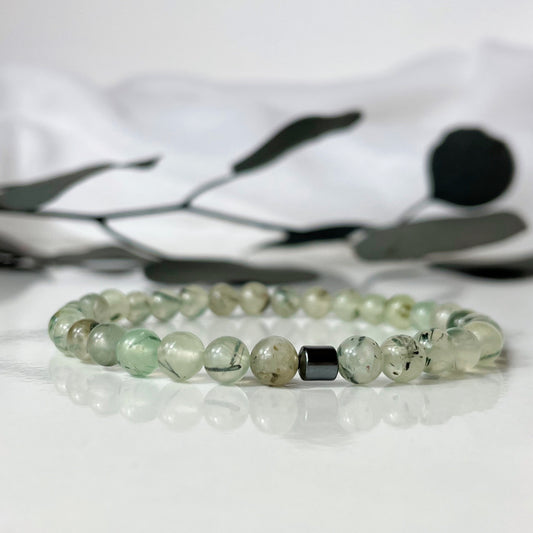 Uplifting & Inner Peace - Prehnite Crystal Bracelet