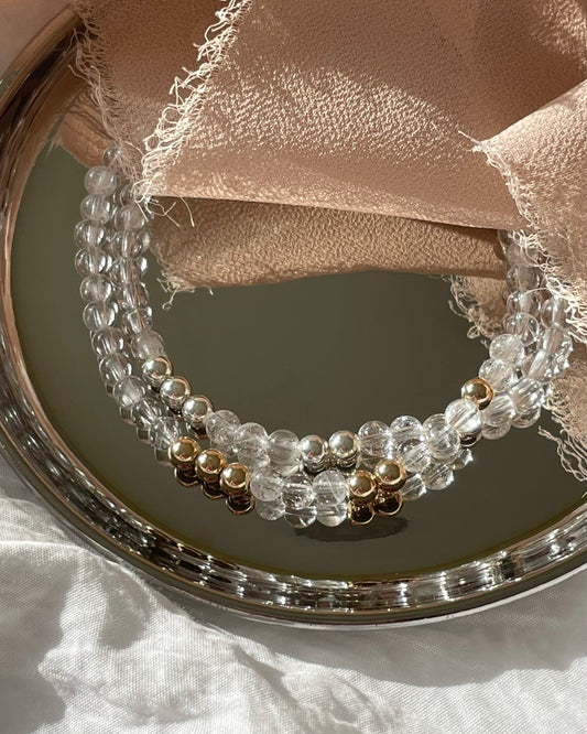 Empowered- Clear Quartz Crystal Bracelet