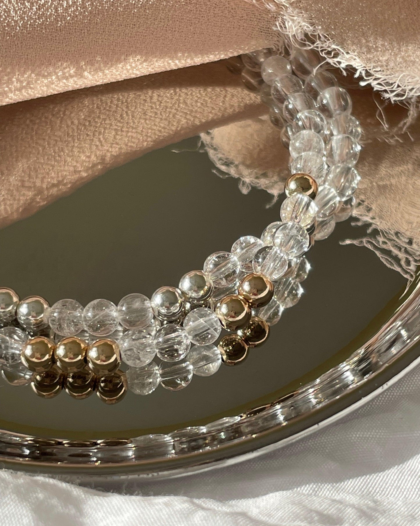 Empowered- Clear Quartz Crystal Bracelet