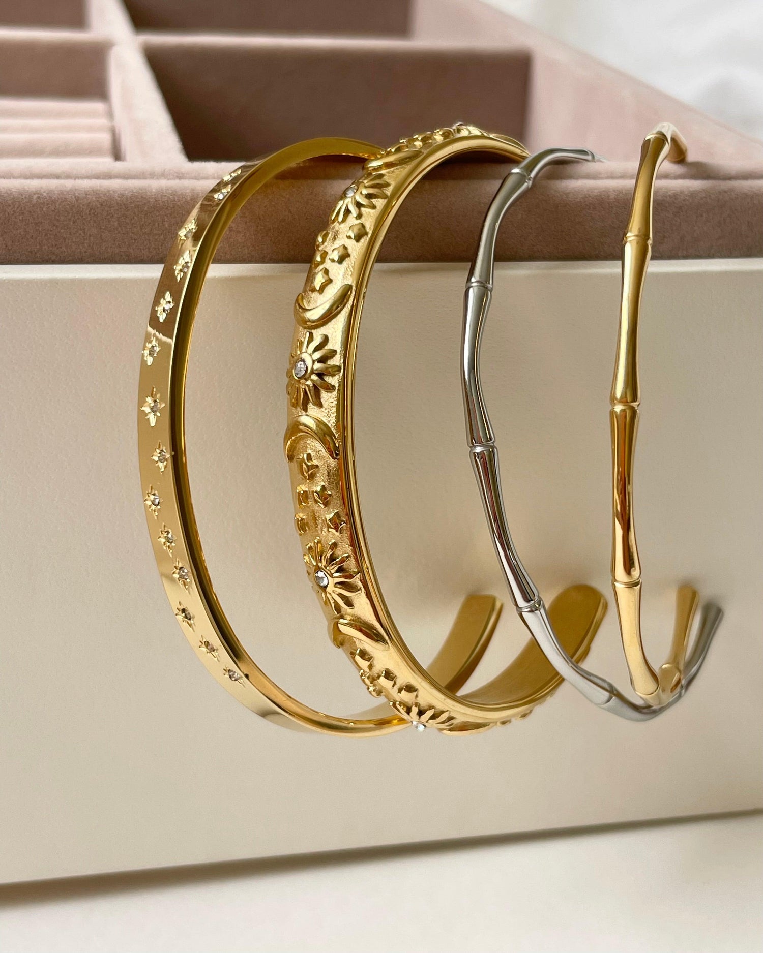 Waterproof + Tarnish Resistant Bangle Collection