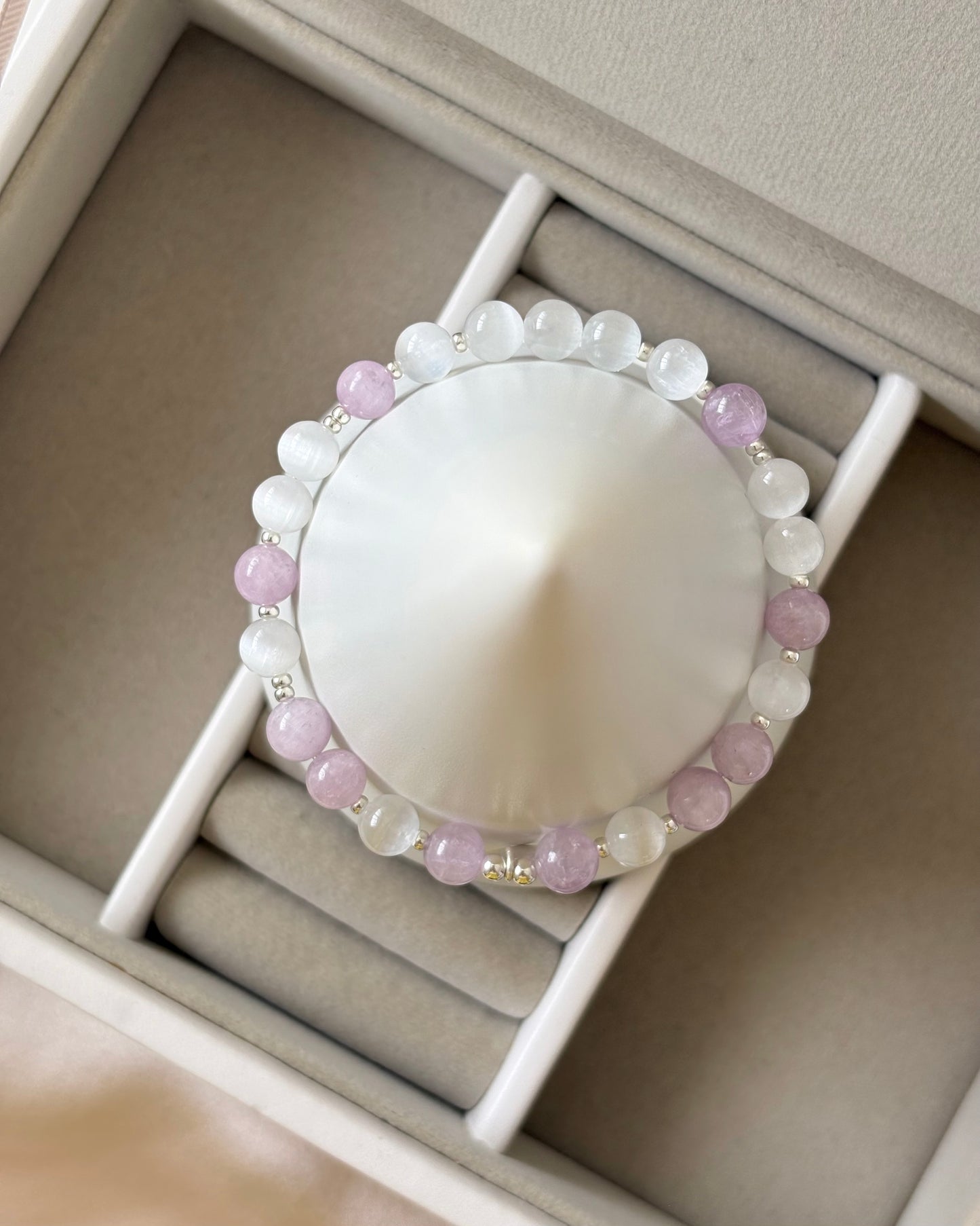 Purity + Balance | Kunzite + Selenite Bracelet