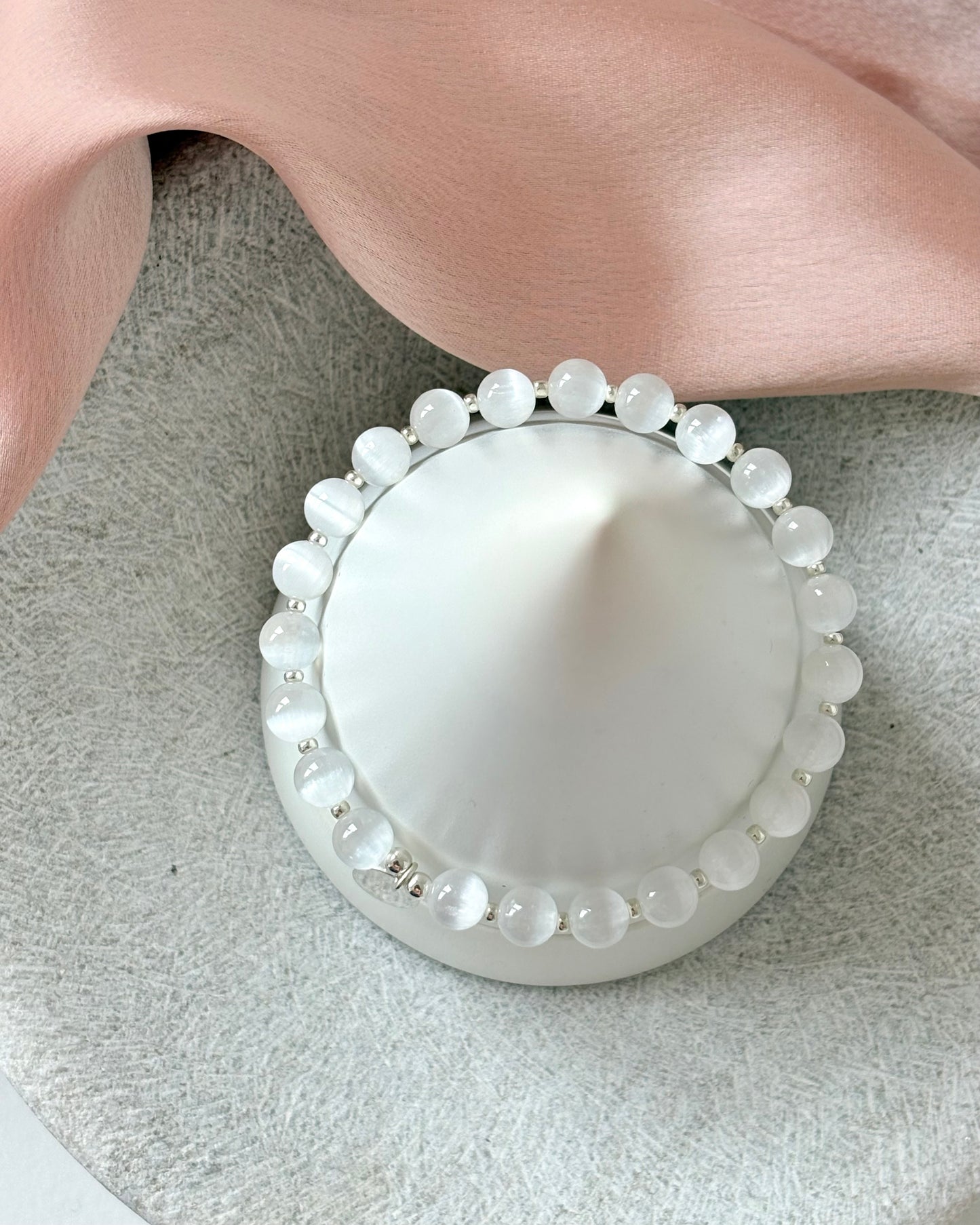 Purity + Tranquility Selenite Bracelet