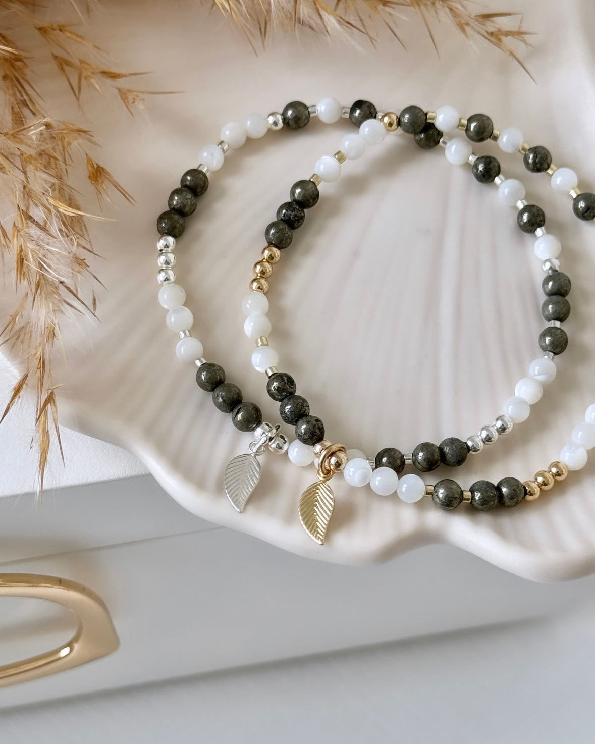 Limited Edition: Pyrite + Mother of Pearl