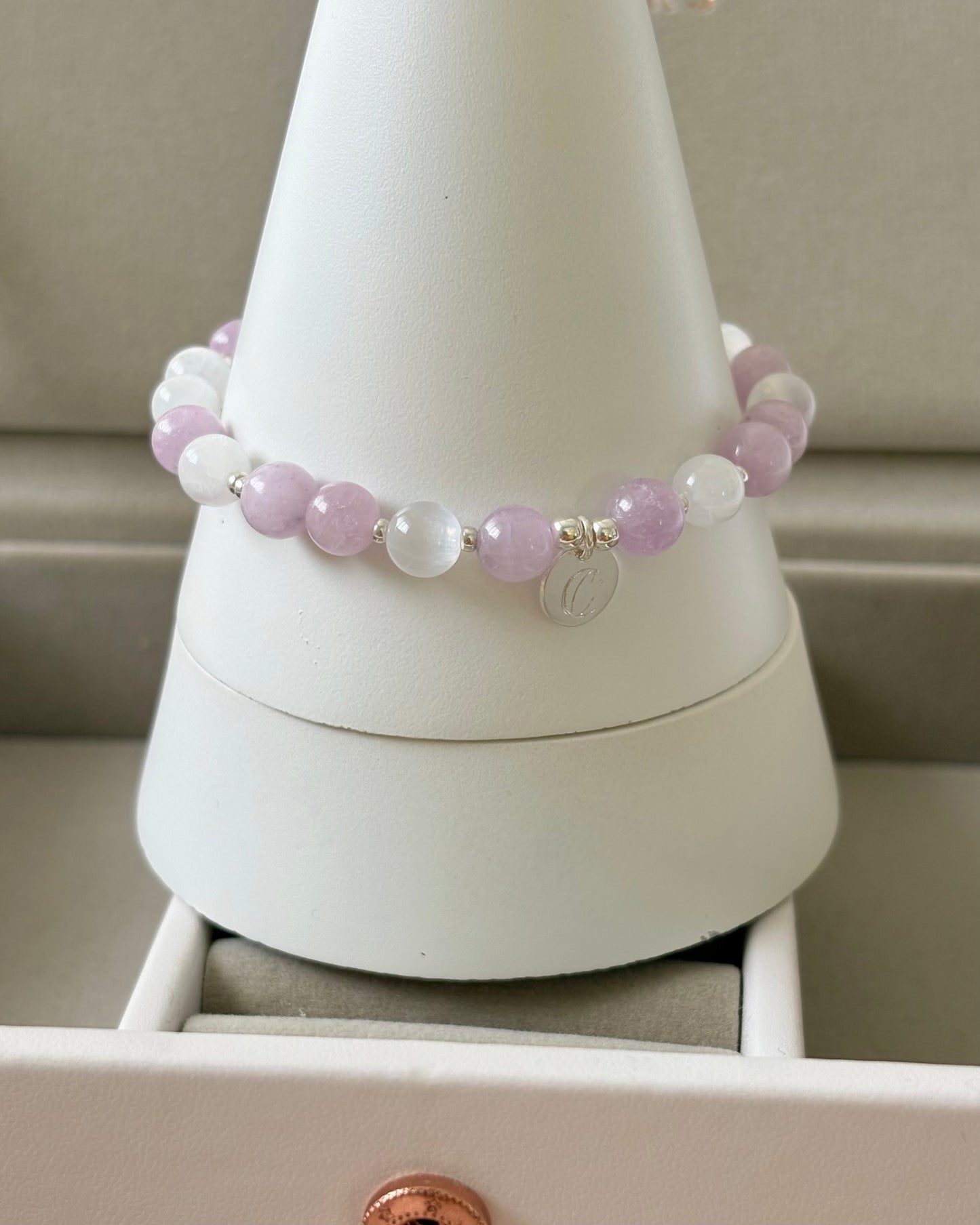 Purity + Balance | Kunzite + Selenite Bracelet