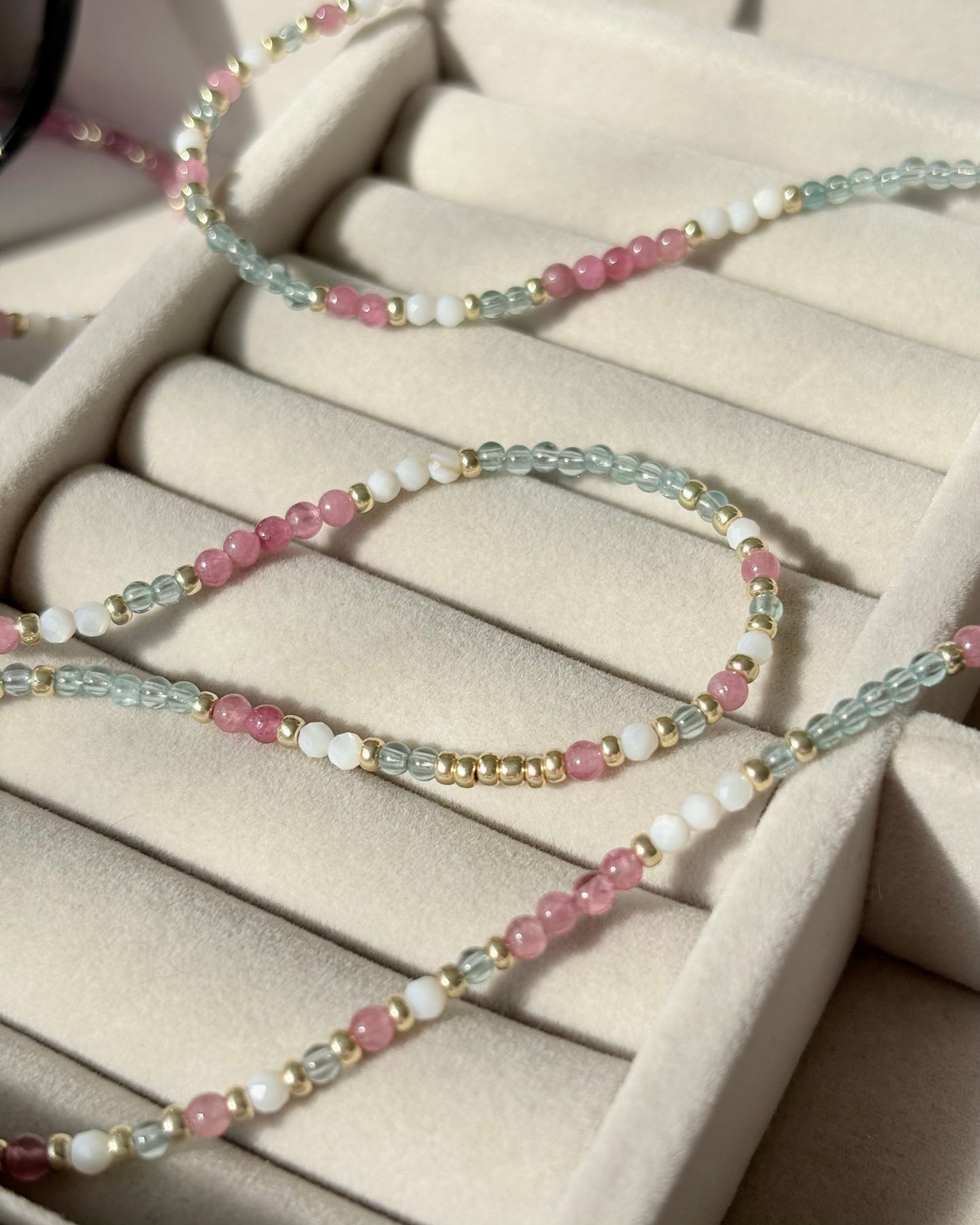 Self Love + Manifesting Crystal Eyeglass Chain