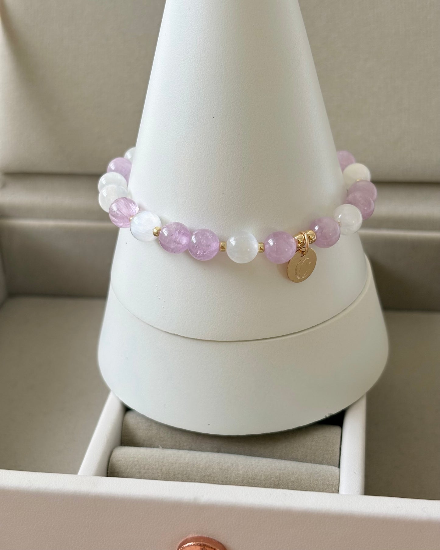 Purity + Balance | Kunzite + Selenite Bracelet
