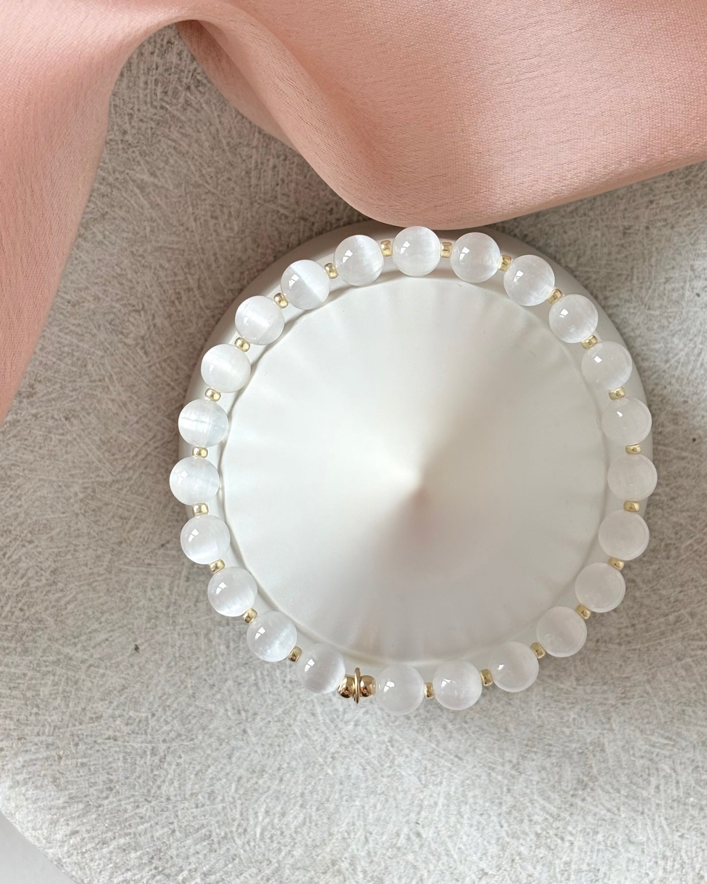 Purity + Tranquility Selenite Bracelet