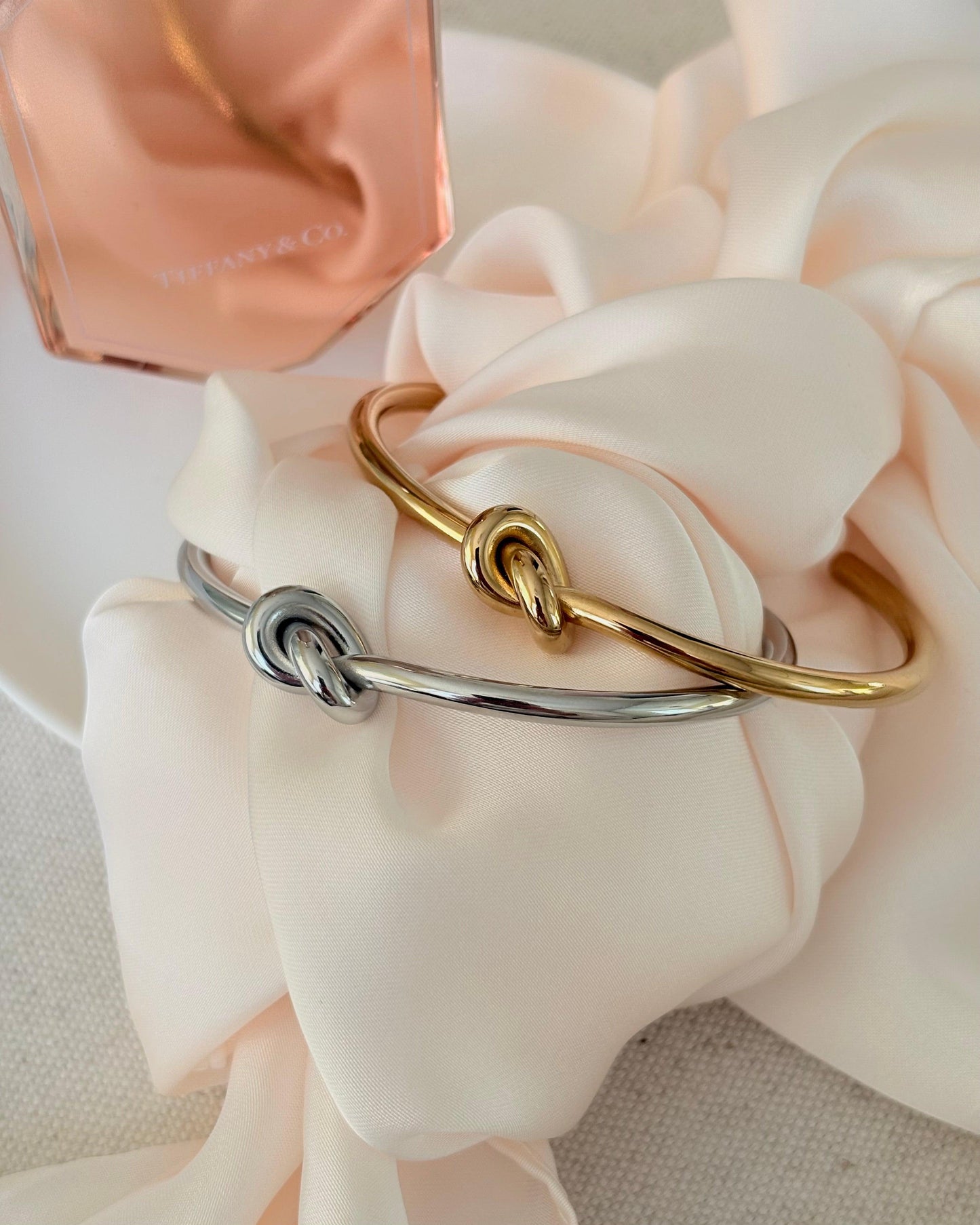 Waterproof + Tarnish Free: Dainty Knot Bangle