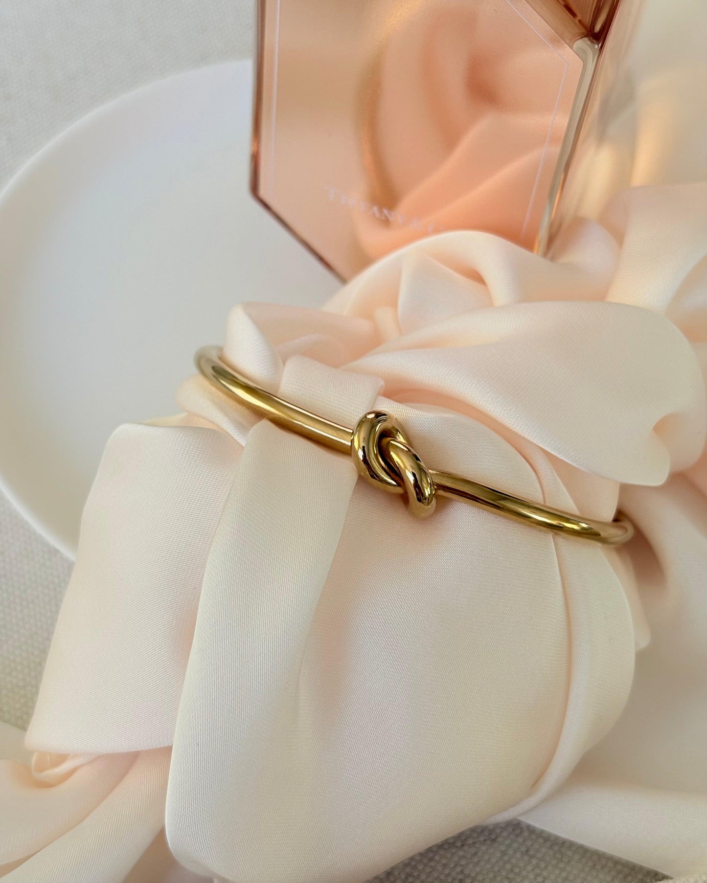 Waterproof + Tarnish Free: Dainty Knot Bangle