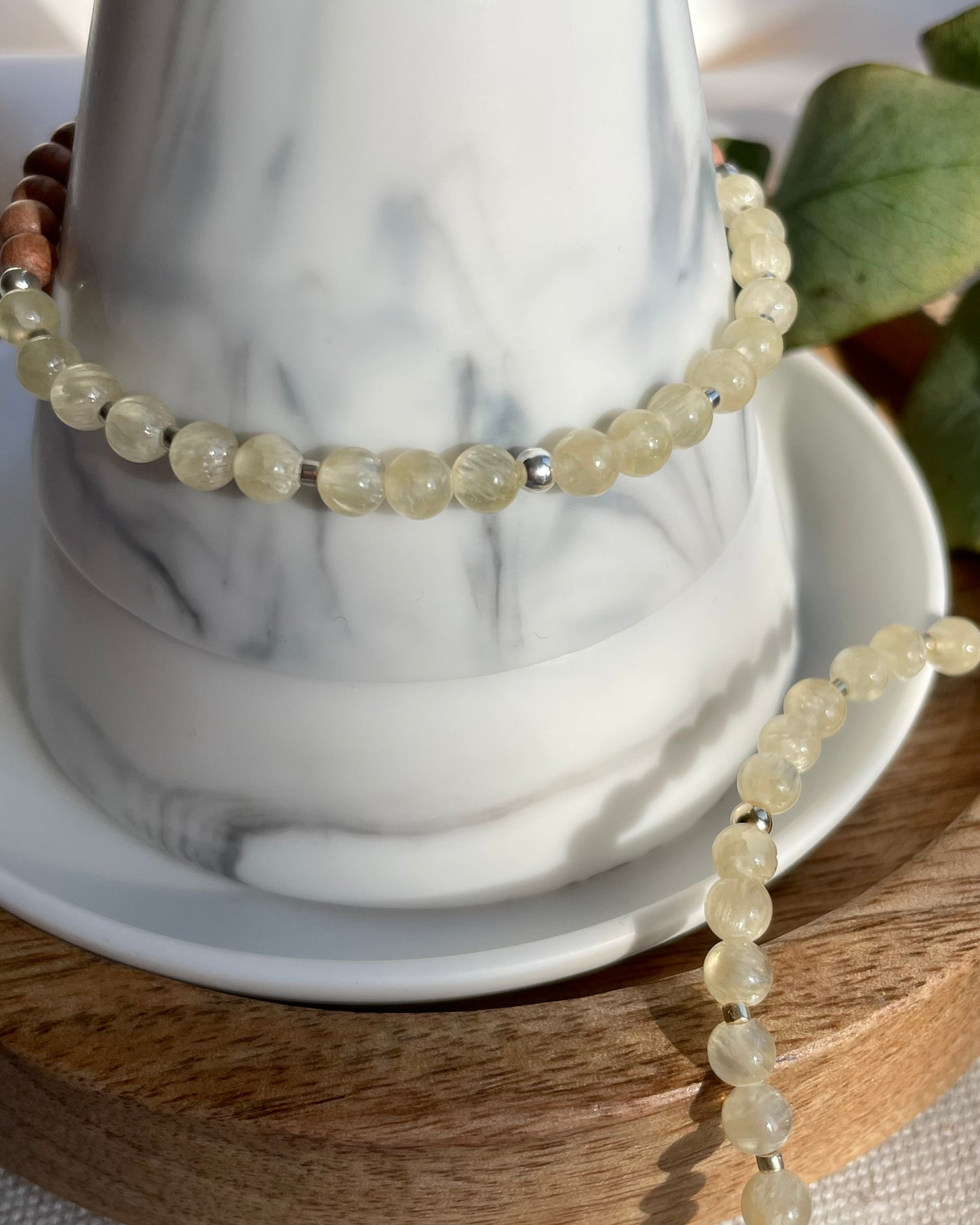 Optical Honey Calcite Diffuser Bracelet