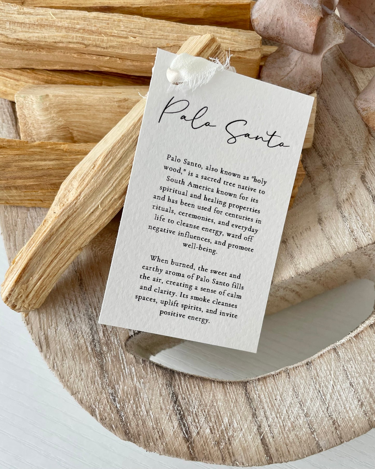 Palo Santo Crystal Cleansing Sticks