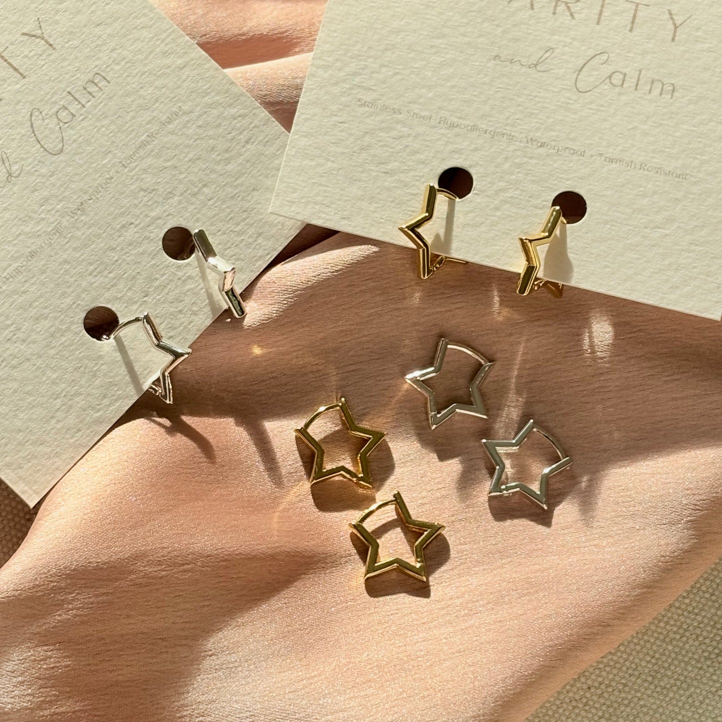 Hyggie Star Earrings | Waterproof + Tarnish Resistant