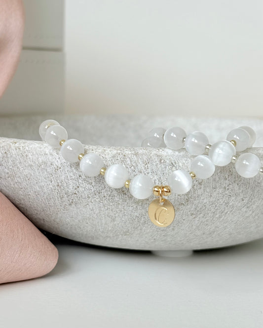 Purity + Tranquility Selenite Bracelet