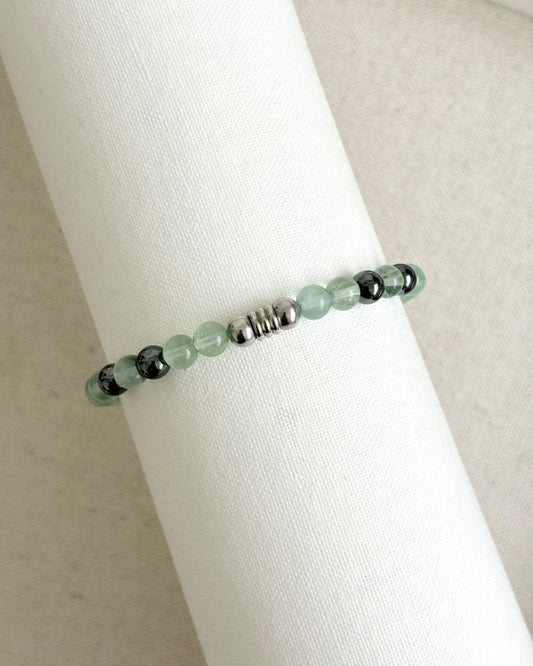 Clarity and Confidence | Green Fluorite + Hematite