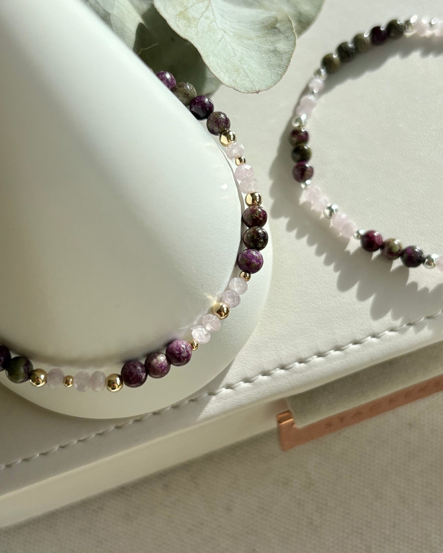 Release + Restore: Stitchtite & Kunzite Bracelet