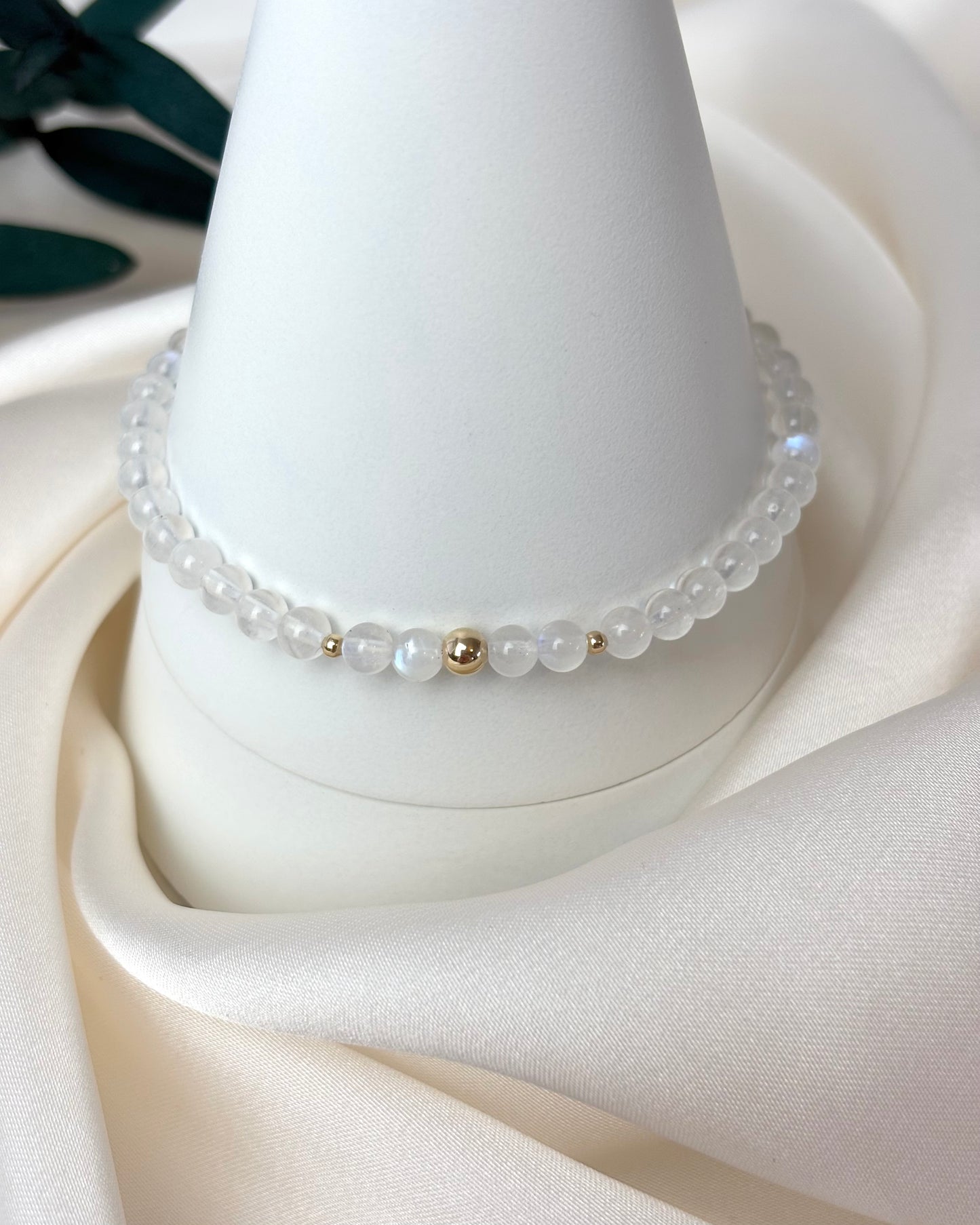 Harmony + Inspiration | 14ct Solid Gold Moonstone Bracelet