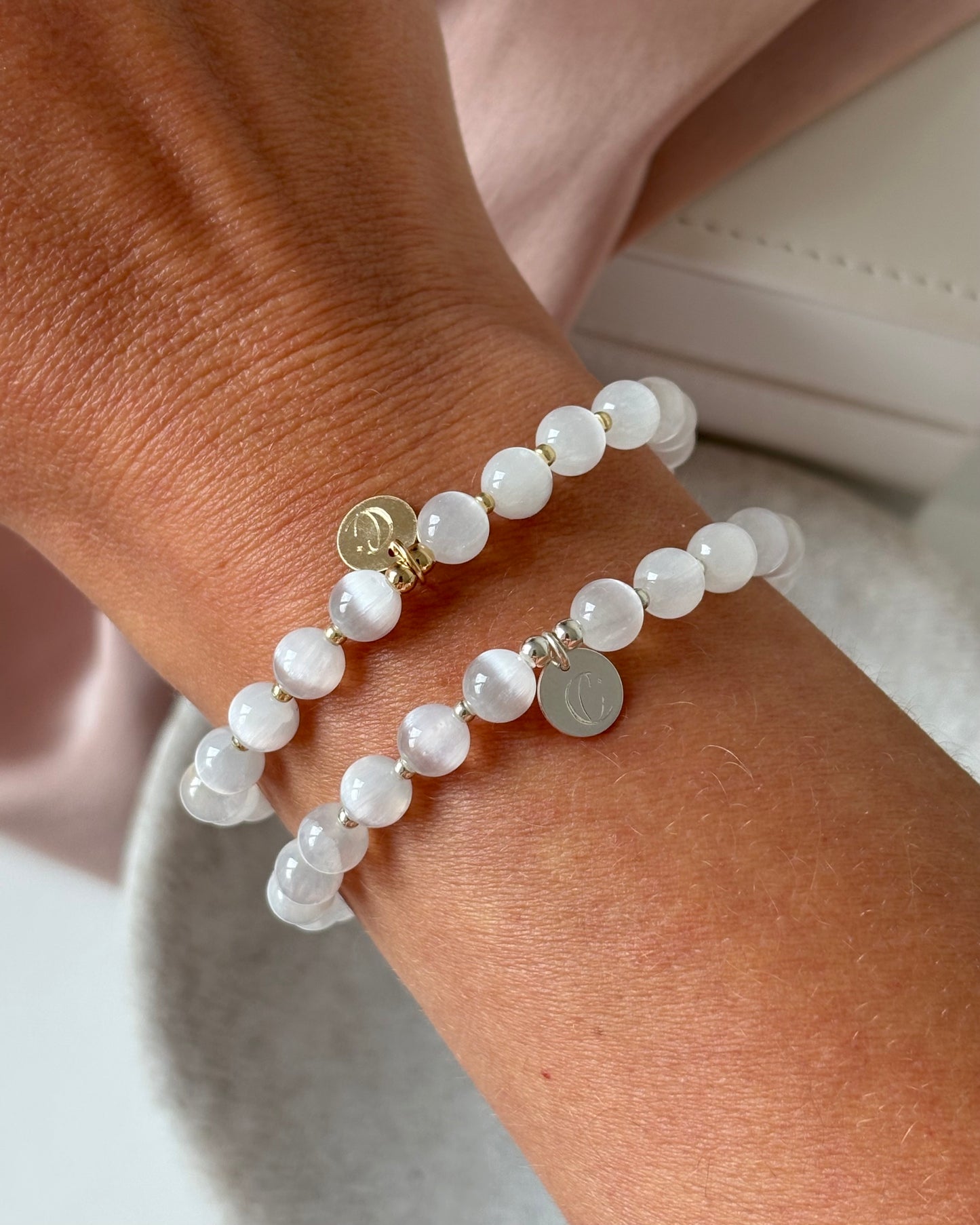 Purity + Tranquility Selenite Bracelet