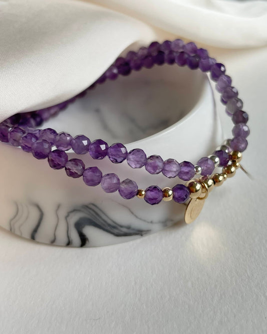 Amethyst February Birthstone Bracelet