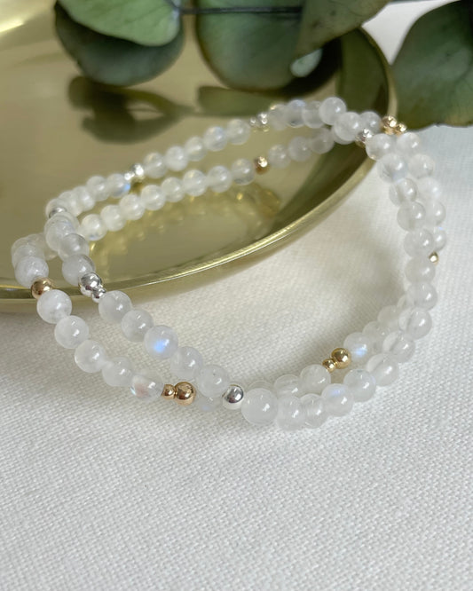 Balance & Inner Peace - Moonstone Crystal Bracelet