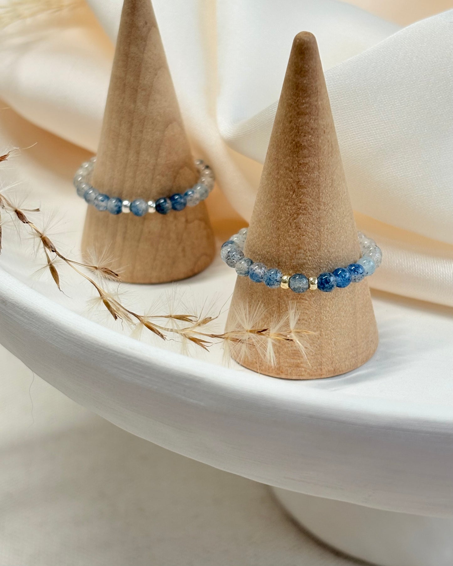 Limited Availability - Rare Dumortierite in Quartz Crystal Ring