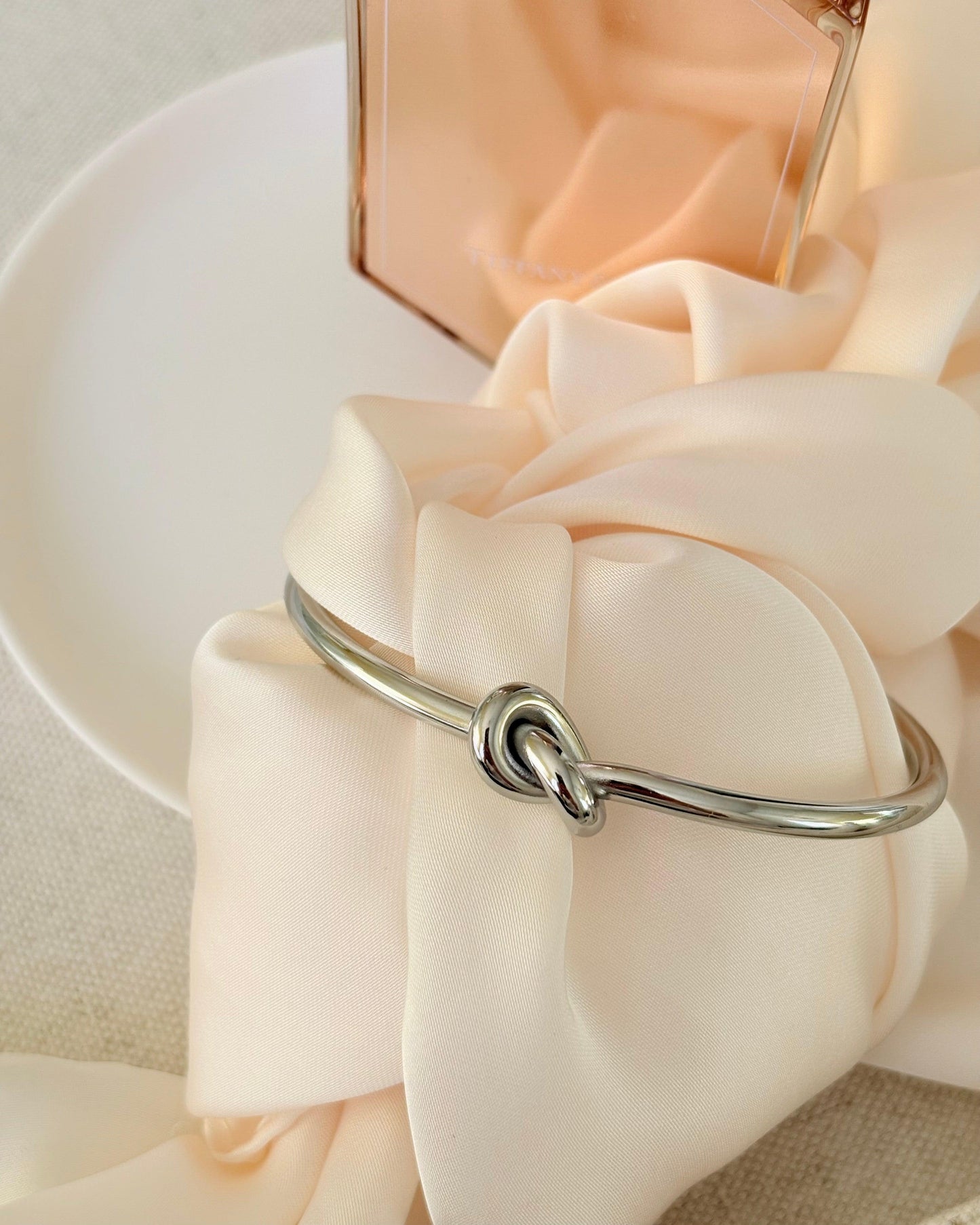 Waterproof + Tarnish Free: Dainty Knot Bangle