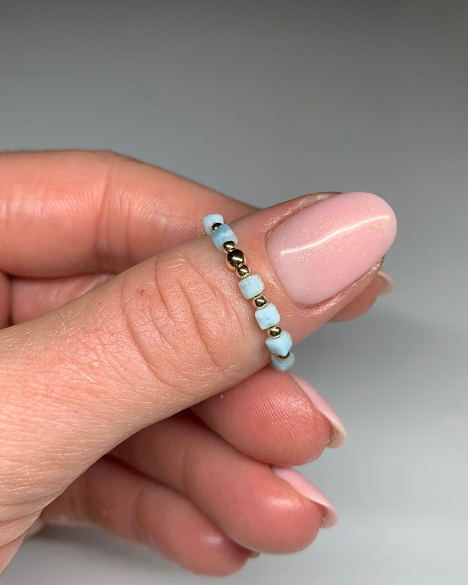 Serenity - Larimar Ring