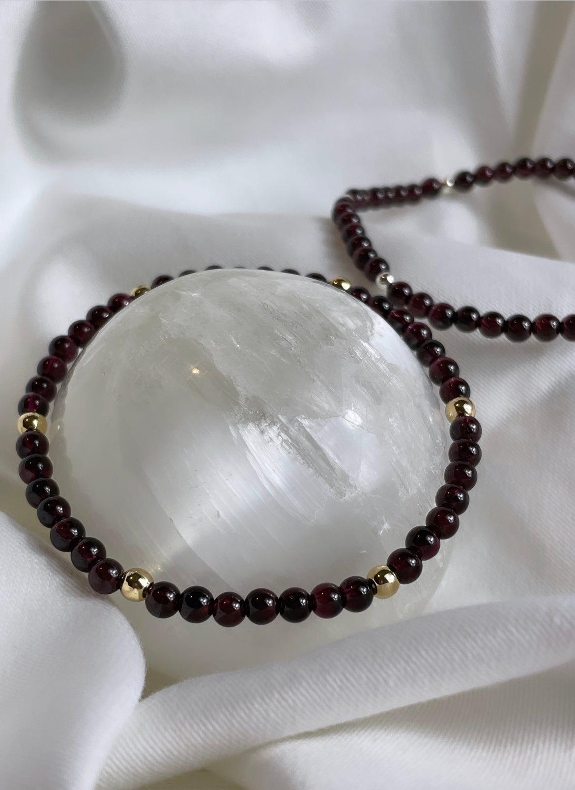 Uplifting & Energising - Garnet Crystal Bracelet