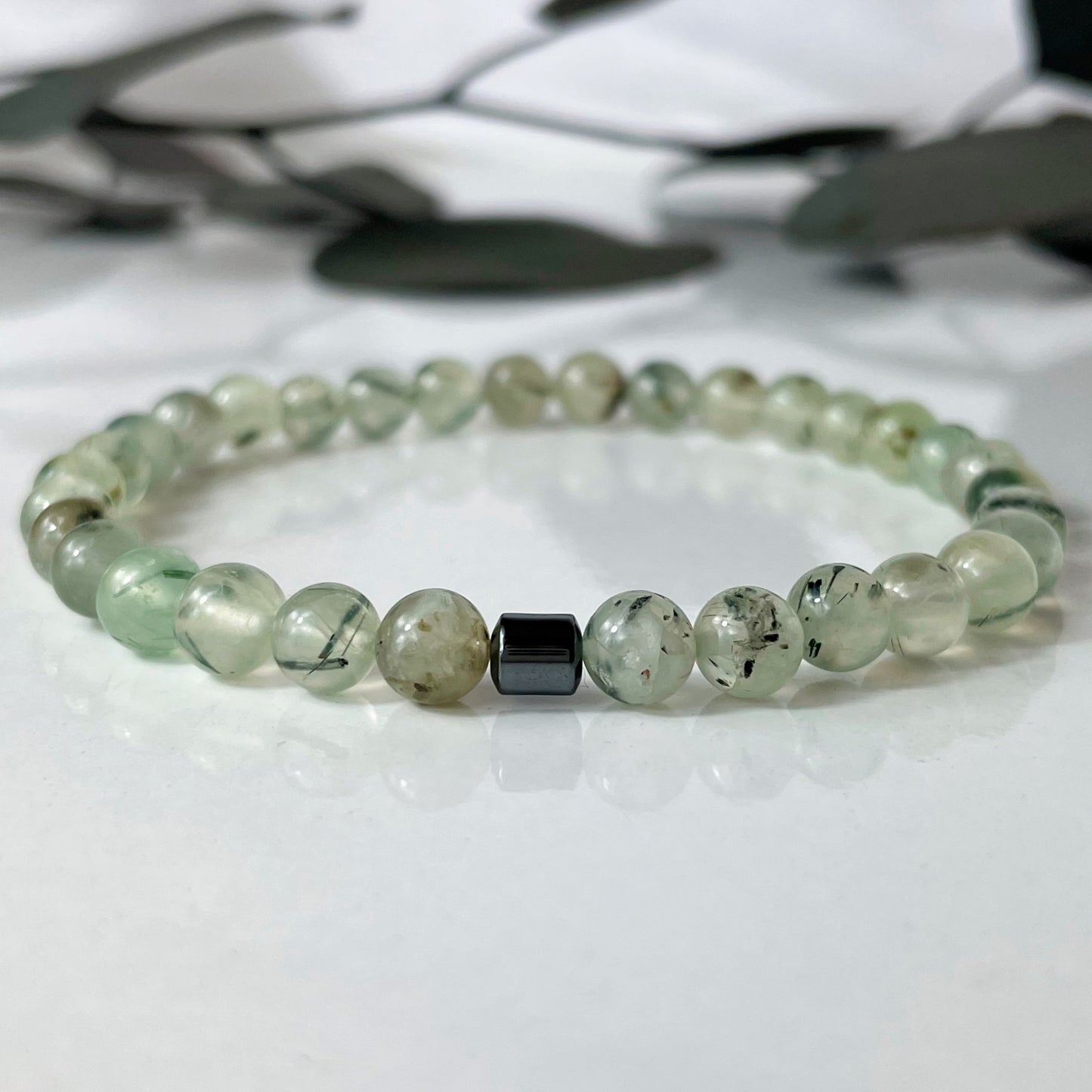 Uplifting & Inner Peace - Prehnite Crystal Bracelet