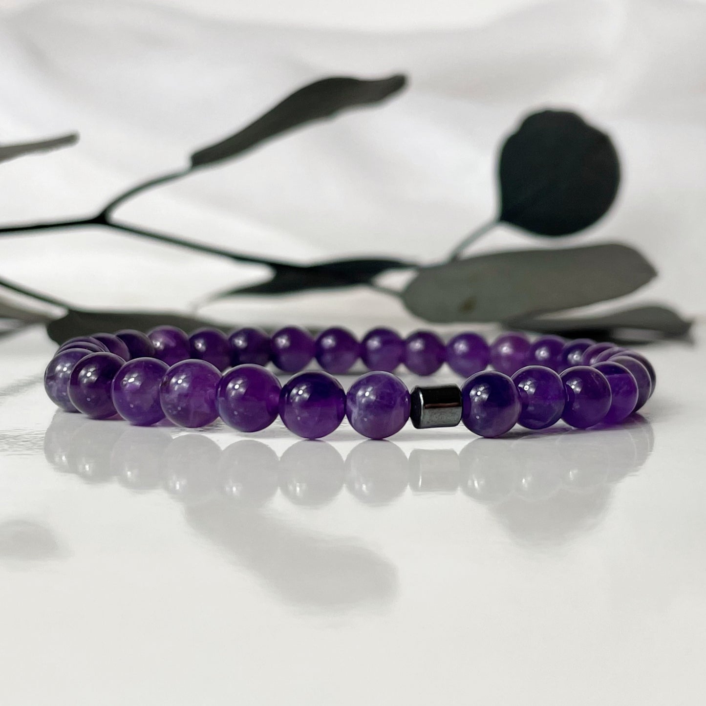 Calm and Focused - Amethyst Crystal Bracelet