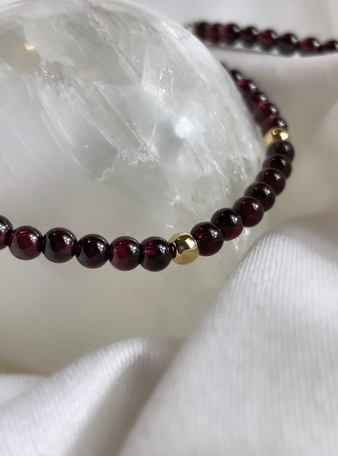 Uplifting & Energising - Garnet Crystal Bracelet