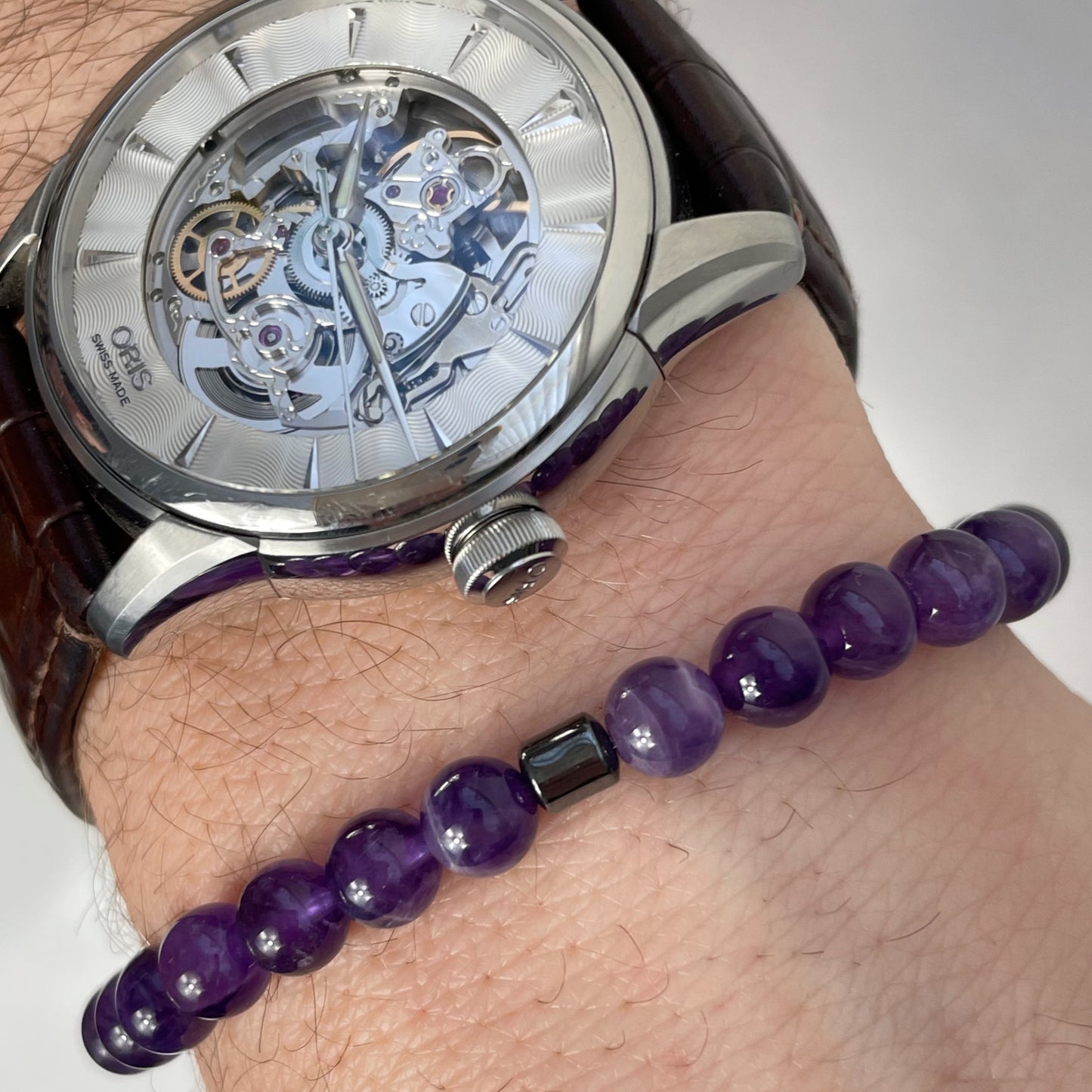 Calm and Focused - Amethyst Crystal Bracelet