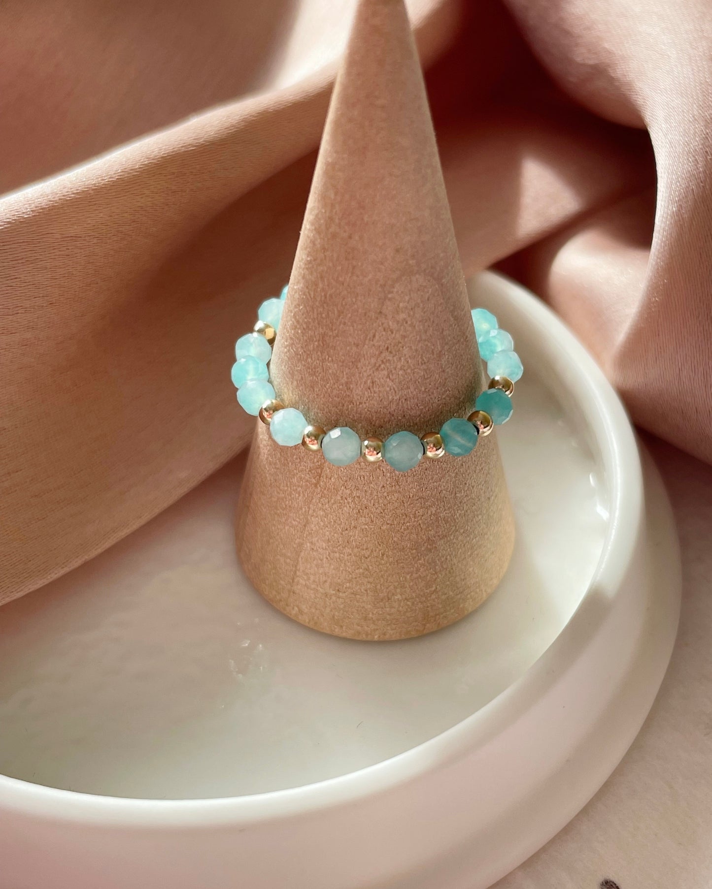 Luck & Abundance - Amazonite Crystal Ring