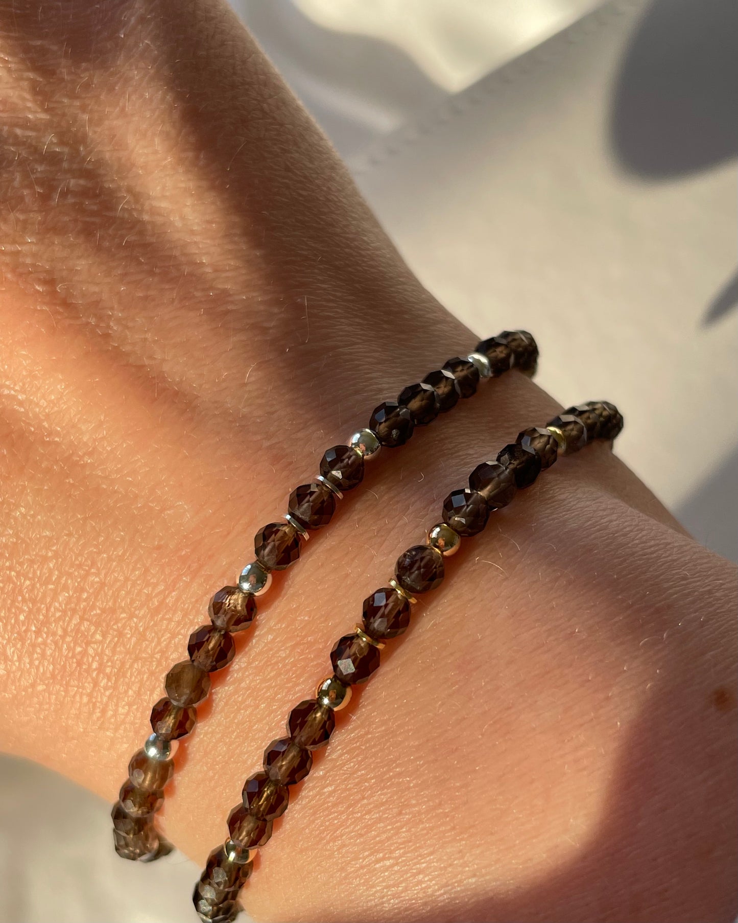 Optimism & Grounding - Smoky Quartz Healing Crystal Bracelet