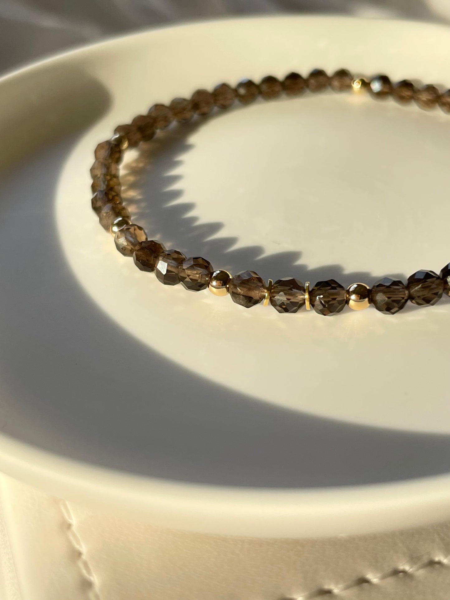 Optimism & Grounding - Smoky Quartz Healing Crystal Bracelet