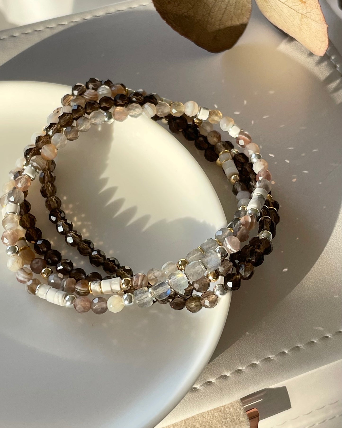 Optimism & Grounding - Smoky Quartz Healing Crystal Bracelet