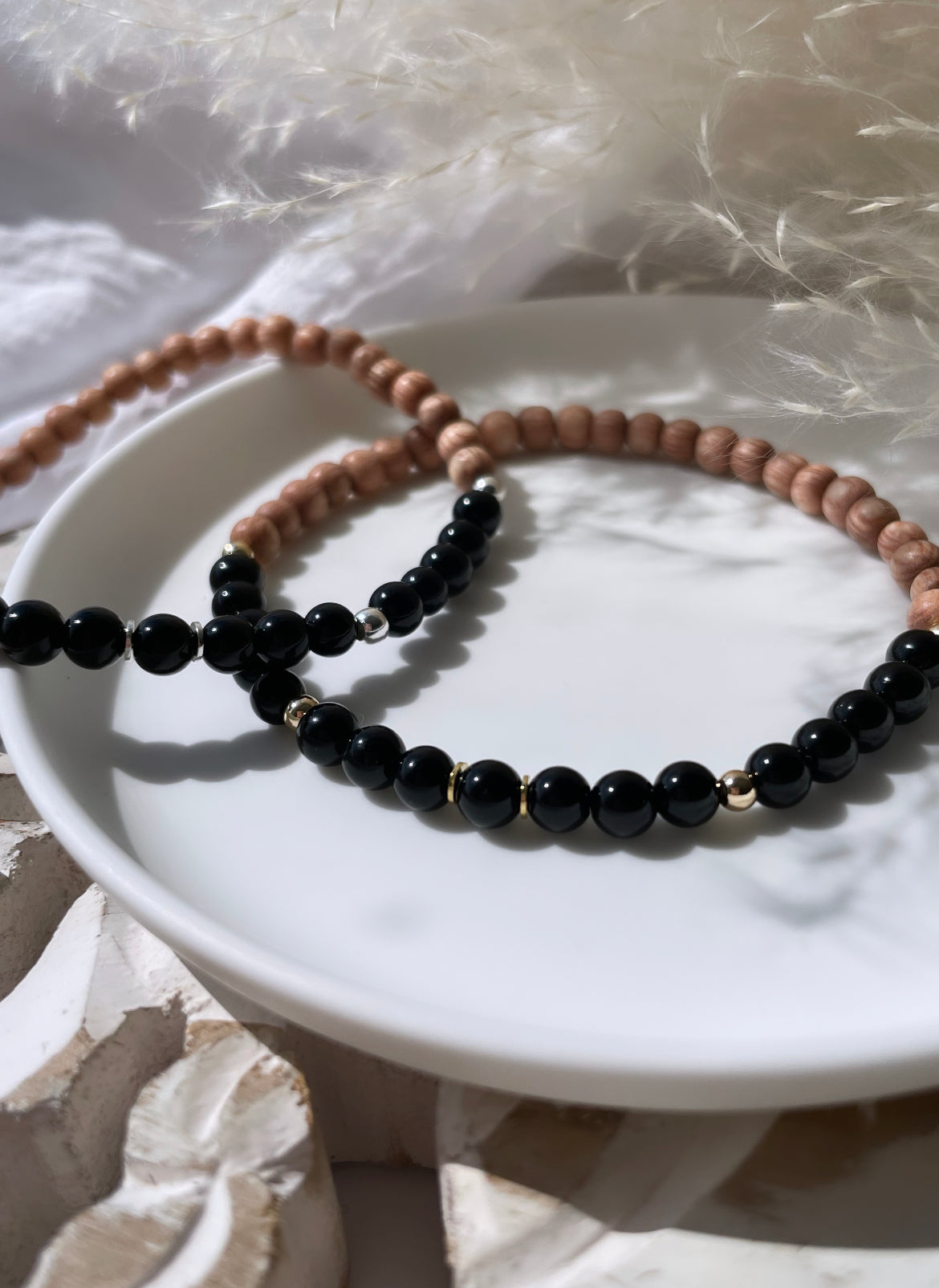 Black Tourmaline Diffuser Bracelet