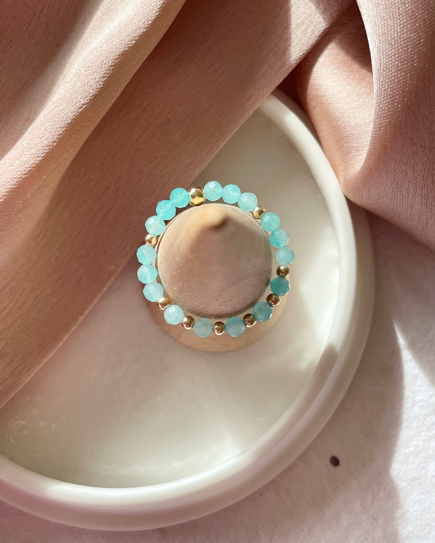 Luck & Abundance - Amazonite Crystal Ring