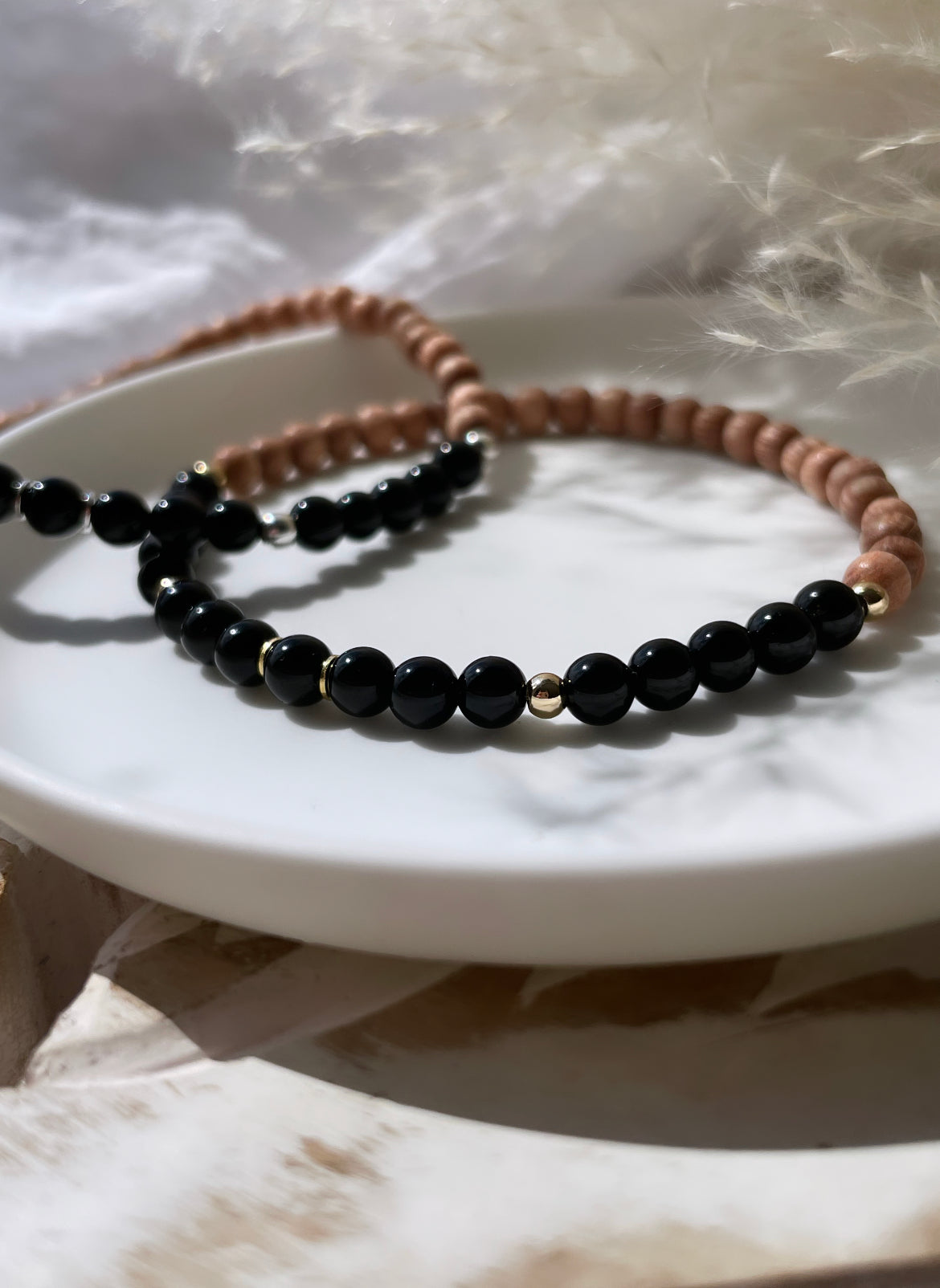 Black Tourmaline Diffuser Bracelet